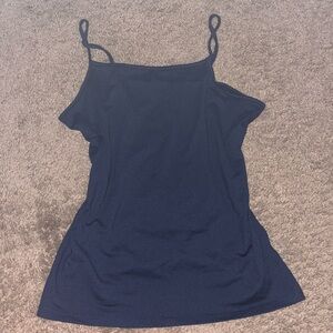 velvet navy blue tank top womens small